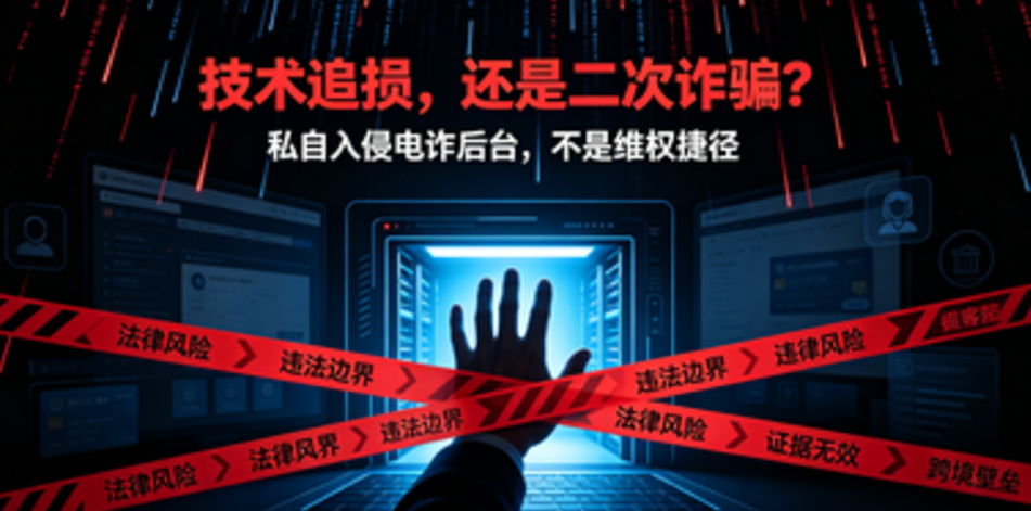 被骗后找黑客入侵电诈后台追款？别被爽文骗了，这是违法死路